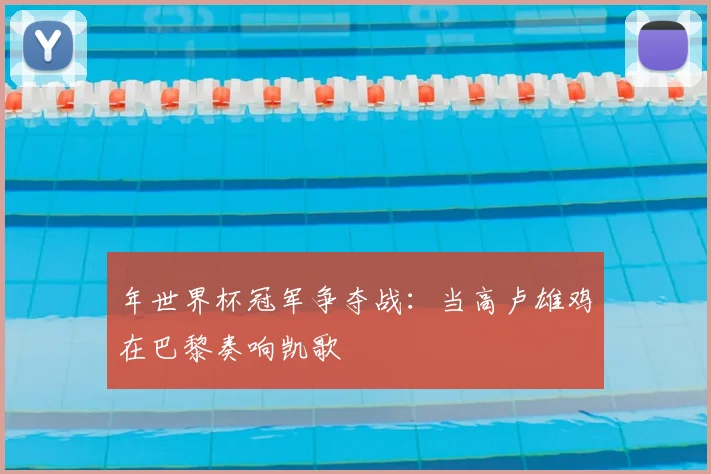 年世界杯冠军争夺战：当高卢雄鸡在巴黎奏响凯歌