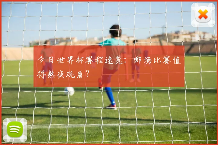 今日世界杯赛程速览：哪场比赛值得熬夜观看？